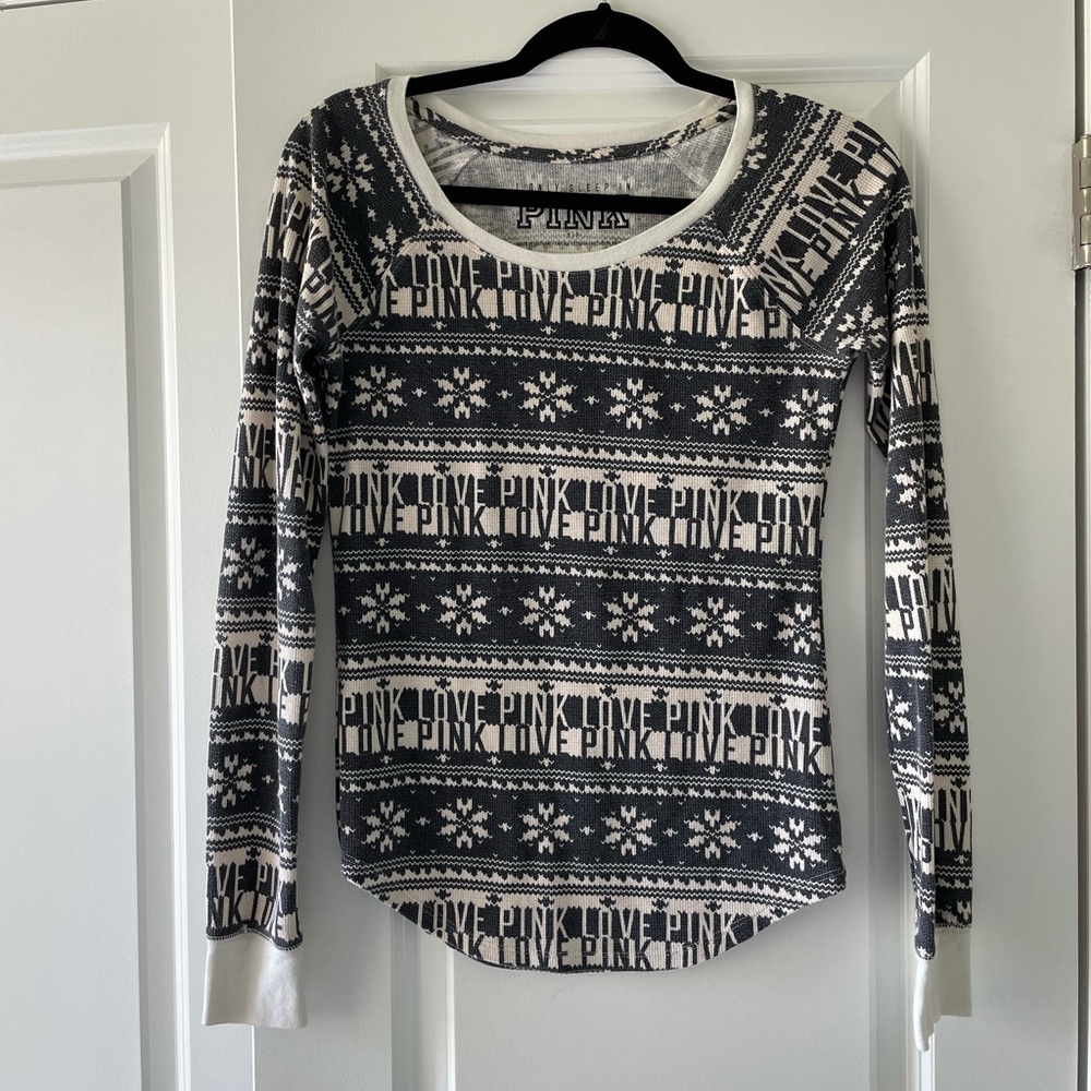 Victoria’s Secret PINK Sleep Shirt Long Sleeve